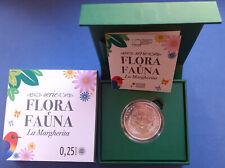 ITALIA 2025 0,25 EURO 1 Moneta-Oncia argento 0,999 Flora e Fauna "Margherita"