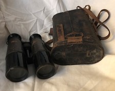 Antique binoculars with case