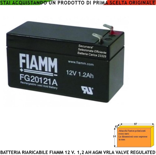Batteria per sirena - batteria,