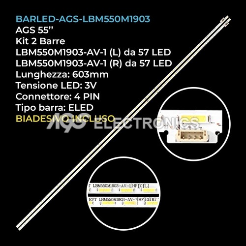 Kit barre strip led - 2, tv