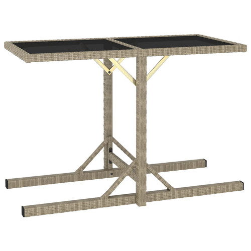 Garden table beige 110x53x72 - beige,