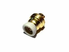 PORTALAMPADA OTTONE CERAMICA ghiera anello E14 attacco piccolo PORCELLANA FAI