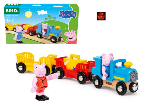 Treno legno peppa - +, 2