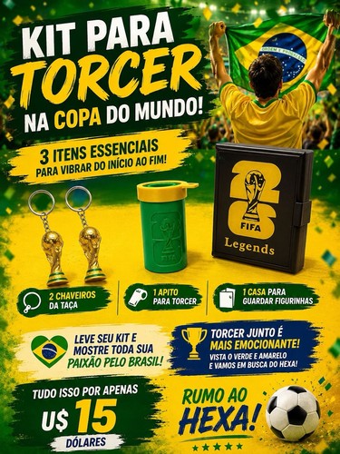 Kit torcedor fifa mondiali - kit,