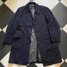 Aquatite Weatherwear Cost Giacca Soprabito Blu Pura Lana Elegante Vintage anni 60 