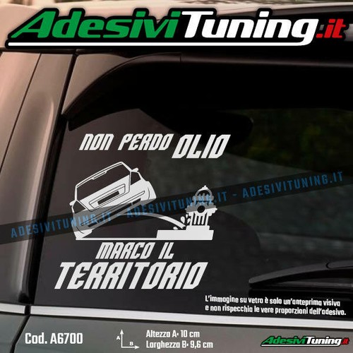 Adesivo fiat stilo non perdo - non,
