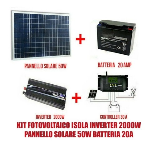 Kit fotovoltaico isola - fotovoltaico,