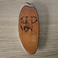 Wooden Slice Plaque Oval