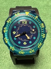 Vintage swatch scuba blue - vintage,