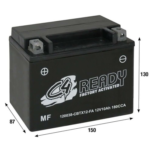 Batteria precaricata gel - c4, a