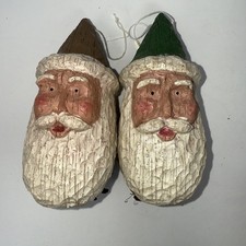 Set Of 2 Resin Pinecone Santa