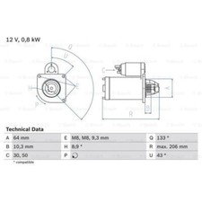 Motorino avviamento bosch - motorino,