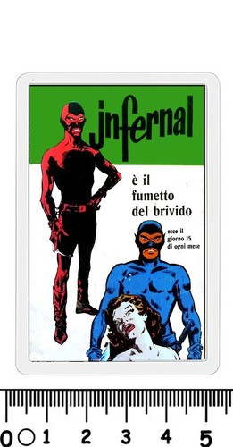 Calamita fumetto nero sexy - 1,