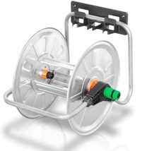 AVVOLGITUBO PER ACQUA DA GIARDINO 50 MT E MANIGLIA  AVVOLGENTE PARETE