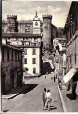  BRACCIANO  B/N VIAGGIATA  1955  VIA FAUSTI E UMBERTO 