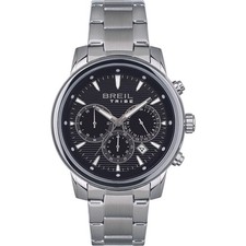 Orologio Uomo BREIL Tribe CALIBER EW0510 Chrono Bracciale Acciaio Nero