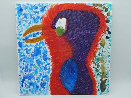 Quadro tela acquerello - su,