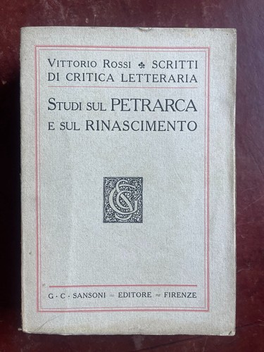 Vittorio rossi studi sul - vittorio, –