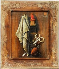 Dipinto olio su tela natura