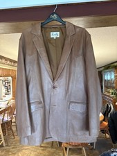 Scully Brown Leather Men's