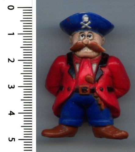 Figurine small rubber pirat - figurine,