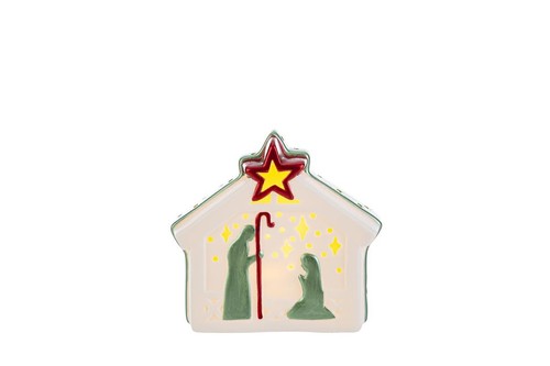Presepe porcellana capanna