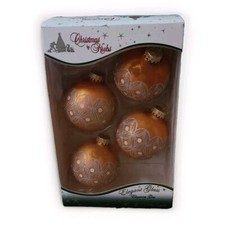 Scatola Vintage di 4 Ornamenti