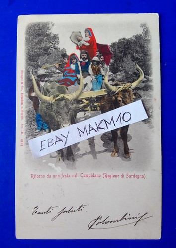 Cartolina costumi ritorno - cartolina,