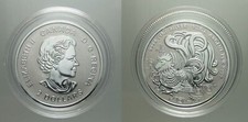 CANADA 1/2 ONCIA REGINA ELISABETTA II GALLO 2017 IN ARGENTO 999