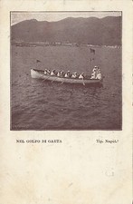 NP5927 - GAETA LATINA - NEL GOLFO BARCA A REMI FINE 800 NON VIAGGIATA