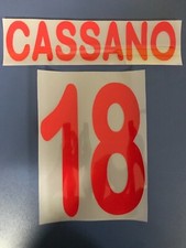 kit cassano nr 18 x maglia bari anni 90 nuovo.