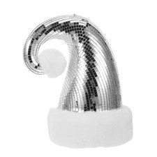  Ornamento natalizio riflettente metallico, palla da discoteca a specchio,