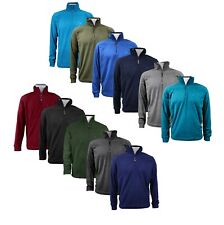 Maglione felpa PILE 160 gr giacca PESCA TREKKING mezza zip UOMO 11 colori