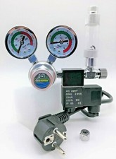Regolatore pressione CO2 alte prestazioni 2manometri contabolle elettrovalvola