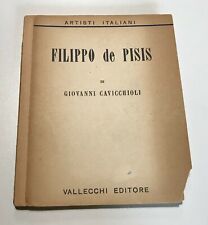 Giovanni Cavicchioli Filippo de Pisis Vallecchi Editore 1942