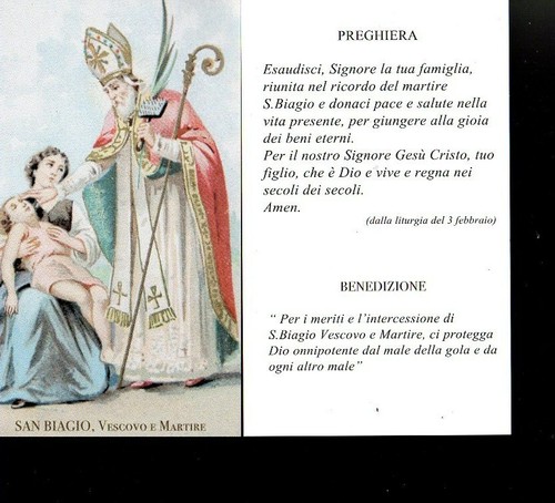 Santino holy card image - card,