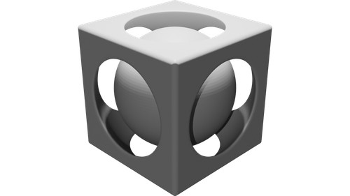 Cubo con palla - cubo,