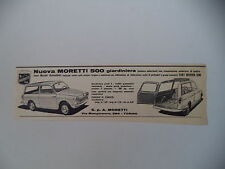 advertising Pubblicità 1960 MORETTI FIAT 500 GIARDINIERA