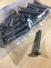 VITE ACCIAIO INOX M5X30 TESTA PIANA SVASATA CHIAVE TORX T25 PIN SICUREZZA 20PZ.