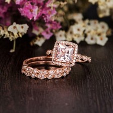 4.2Ct Cushion Peach Morganite