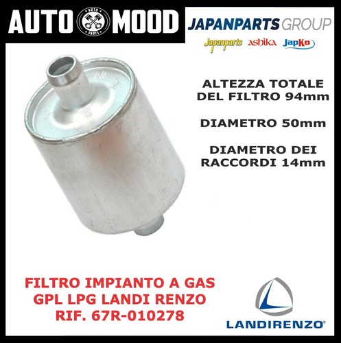 Filtro impianto gas gpl - impianto, a