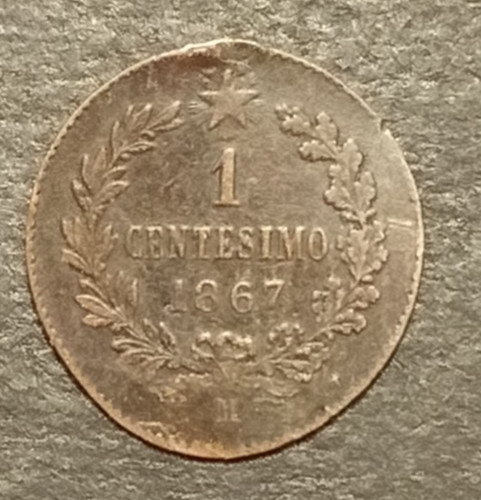 Centesimo lire valore 1867 - 1,