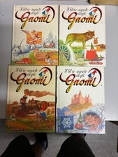 Lotto Serie 1/4 Libri Il Libro Segreto degli Gnomi Illustrati De Agostini 1986