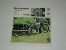 MOTO-"BROUGH SUPERIOR"SS 100 ALPINE GS 1000 CC  1925 -SCHEDA TECNICA-CM.14X14