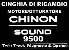 ★CINGHIA DI RICAMBIO MOTORE 1 x PROIETTORE SUPER 8 mm CHINON SOUND 9500 ★