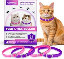 4 Pezzi Collare Antiparassitario per Gatti, Collare Antipulci Gatto Sicuro Ed Ef
