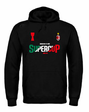 Felpa con cappuccio MILAN SUPERCOPPA 2025 WINNER felpa calcio idea regalo
