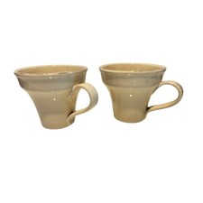 VIETRI Tazze Set di 2 Tazze Fresca Crema Bordo Rustico Made in Italy 