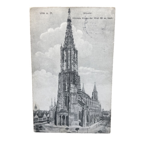 Cartolina postale ulm - postale, danubio