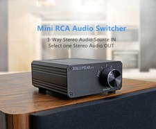 3 IN RCA Selettore Stereo